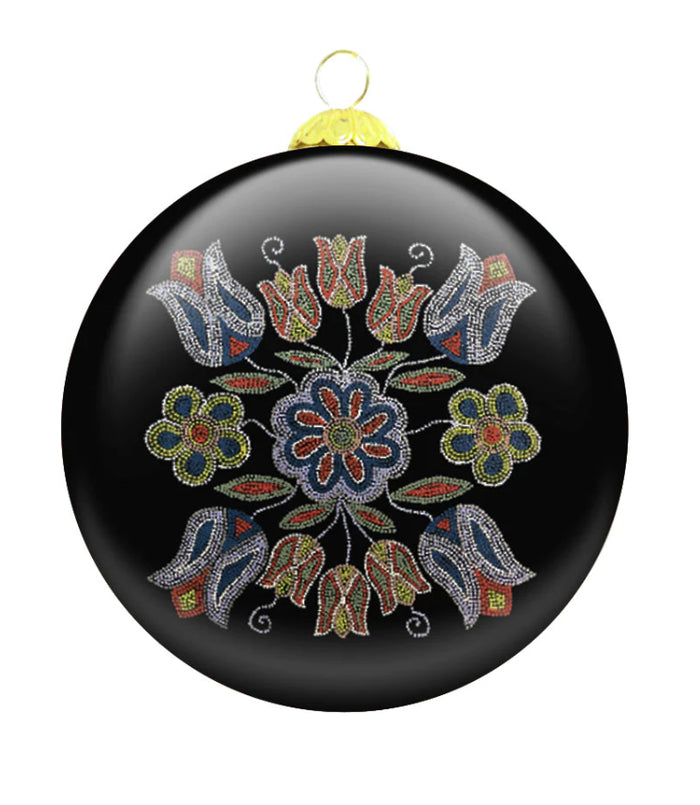 Silver Threads indigenous ornament by Deb Malcolm Canada