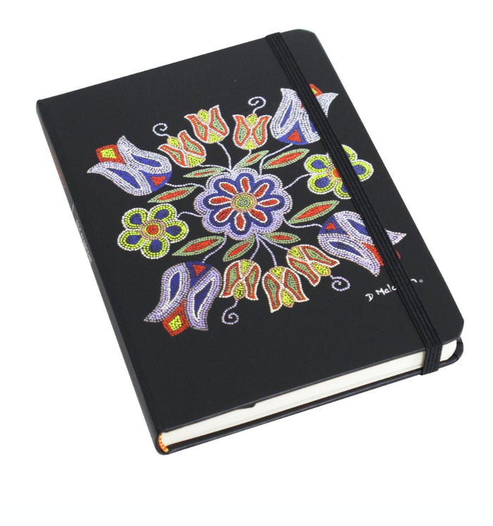Silver Threads journal by Metis artist, Deb Malcolm indigenous art gift by Deb Malcolm Canada