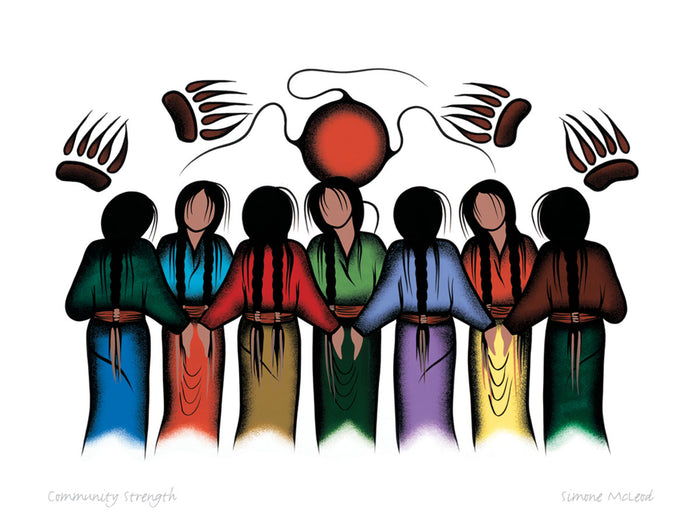SIMONE MCLEOD Framed Art Card Collection - Choose from a selection of 19 different prints indigenous art gift by Simone McLeod Canada