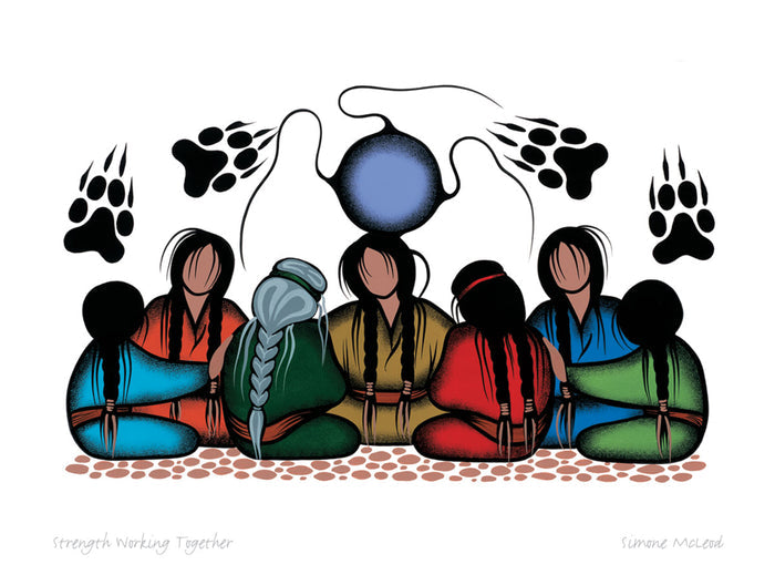 SIMONE MCLEOD Framed Art Card Collection - Choose from a selection of 19 different prints indigenous art gift by Simone McLeod Canada
