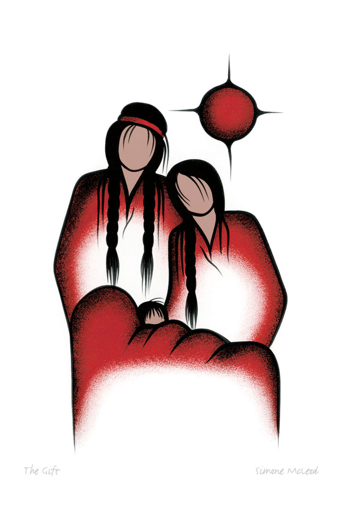 SIMONE MCLEOD Framed Art Card Collection - Choose from a selection of 19 different prints indigenous art gift by Simone McLeod Canada