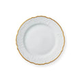 Simply Anna White and Gold Salad Plate