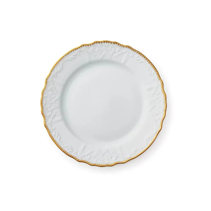 Simply Anna White and Gold Salad Plate