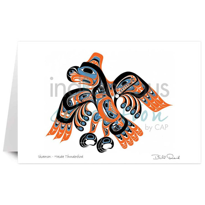 Bill Reid Skiamim - Haida Thunderbird Art Card | Native Art Canada