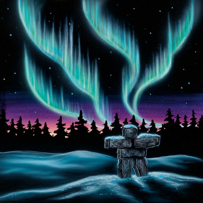 Sky Dance - Inukshuk indigenous art gift by Amy Keller Rempp Canada