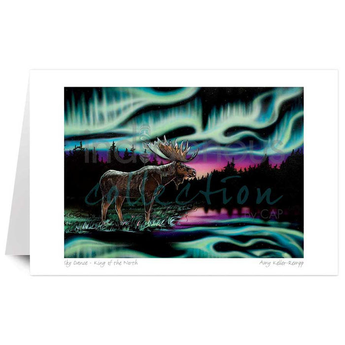 Amy Keller-Rempp Sky DAnce - King of the North Art Card | Native Art Canada