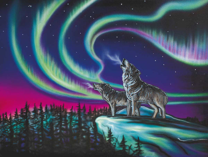 Sky Dance - Wolf Song indigenous art gift by Amy Keller Rempp Canada