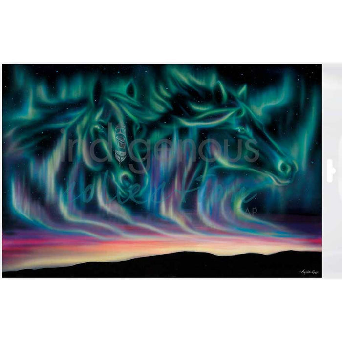 Sky Dance Horses Bagged Poster