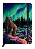 Sky Dance Northern Lights Journal - Metis Artist Amy Keller Rempp - Aurora / Northern Lights indigenous art gift by Amy Keller Rempp Canada