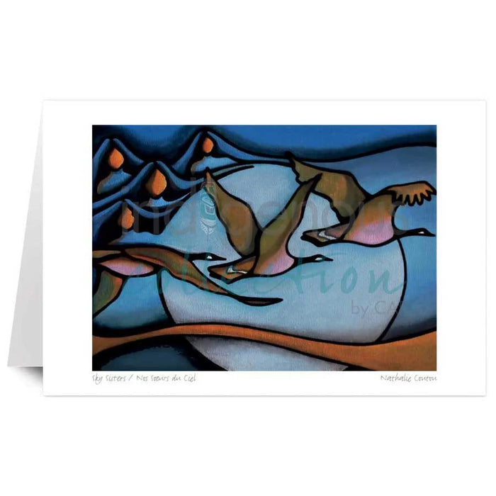 Nathalie Coutou Sky Sisters Art Card | Native Art Canada