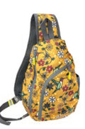 Sling Back Pack, Hummingbird (Nenookaasi) Native Artist Storm Angeconeb indigenous art gift by Storm Angeconeb Canada