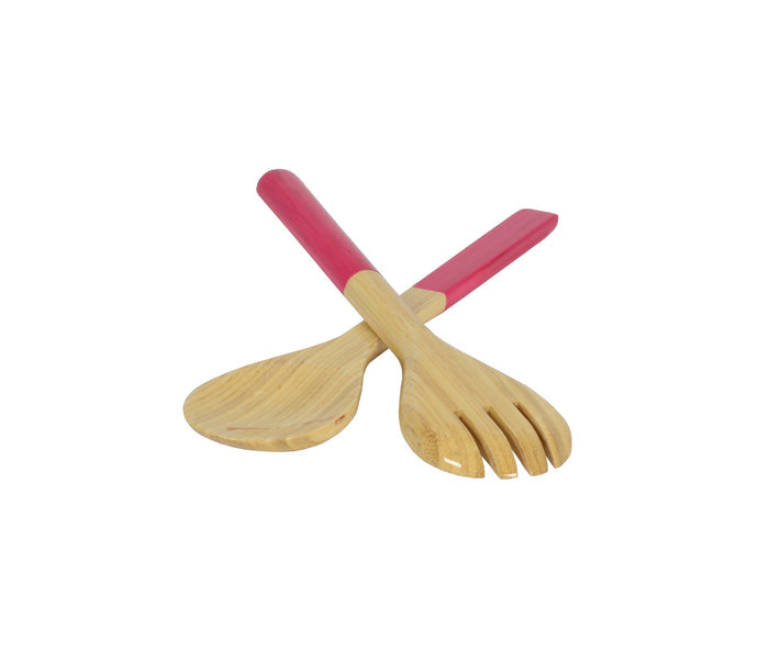 Small Bamboo Salad Servers