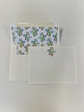 Social Set - Handpainted Blue Floral Blooms
