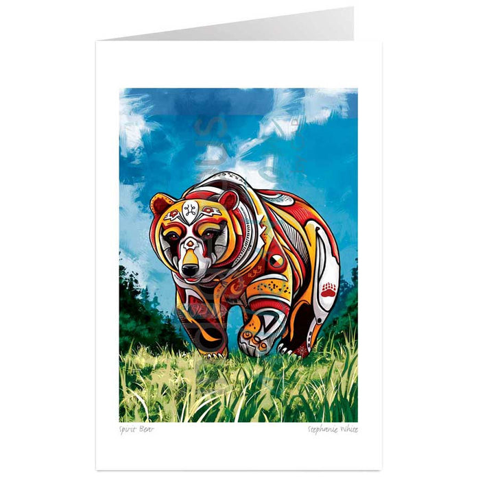 Stephanie White Spirit Bear Art Card | Native Art Canada
