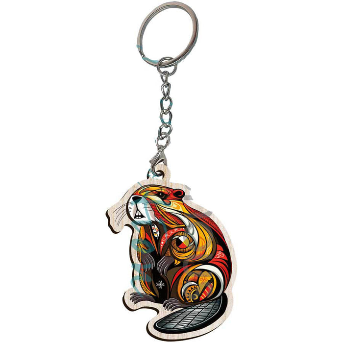 Spirit Beaver Key Chain by  Mi'kmaq artist Stephanie White