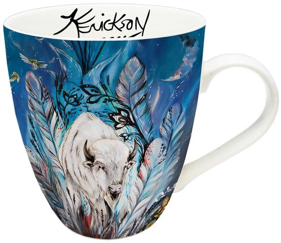 Spirit Buffalo indigenous art mug by Karen Erickson Canada