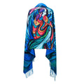 Spirit Fish indigenous art shawl by Don Chase Canada