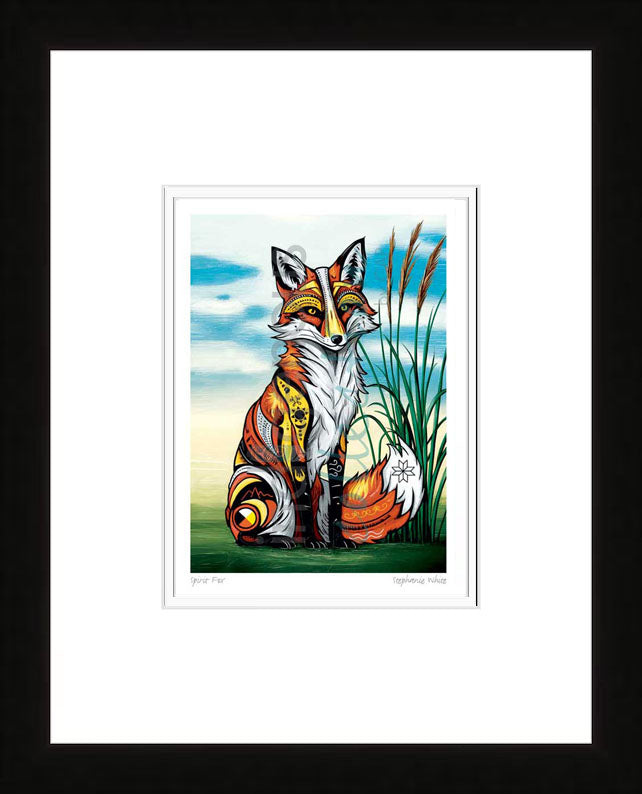 Stephanie White Spirit Fox Wall Art | Native Art Canada