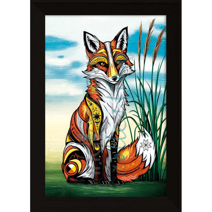 Stephanie White Spirit Fox Wall Art | Native Art Canada