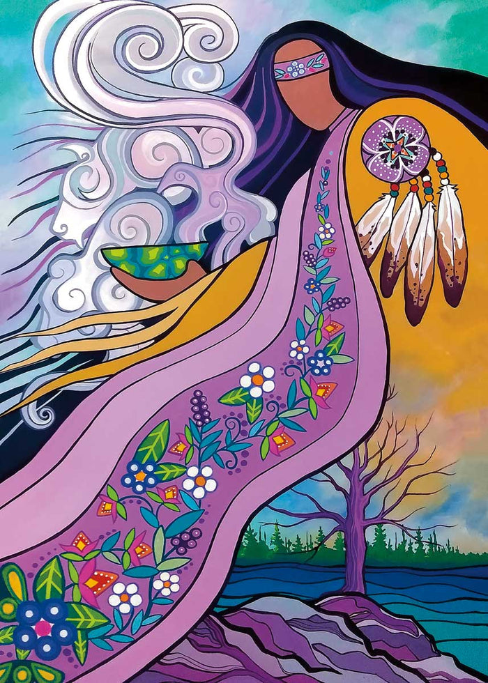 Spirit Guides Art Card indigenous art gift by Pam Cailloux Canada