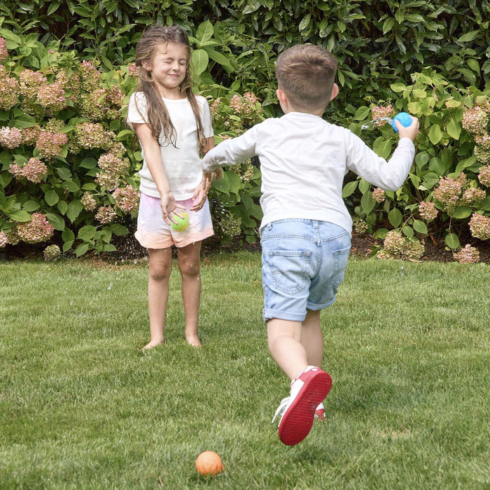 Splash Set of 6 Refillable Water Balls with Mesh Drawstring Bag