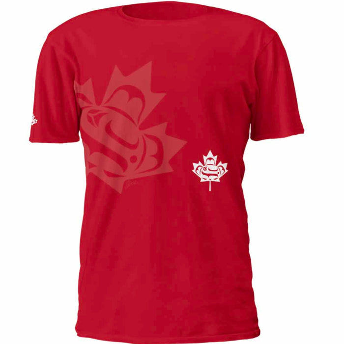 Standing Together Unisex Tshirt ALSO AVAILABLE IN YOUTH SIZES indigenous art gift by Curtis Wilson Canada