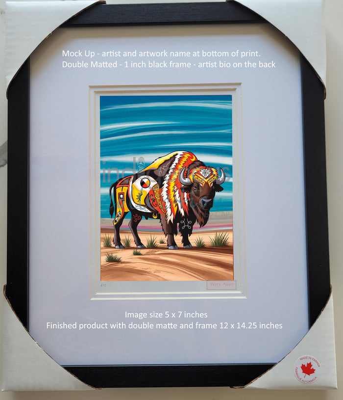 Stephanie White  Framed Art Card Collection - Choose from a selection of 12 prints indigenous art gift by Stephanie White Canada