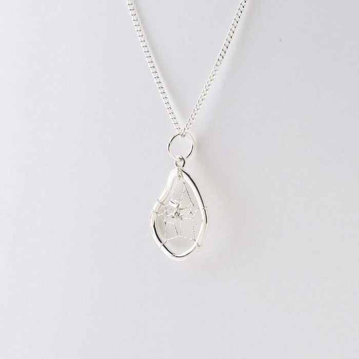 Sterling Silver Dream Catcher Necklace indigenous art gift by North of Fifty First Nations & Métis Art Boutique Canada