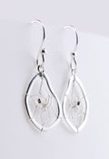 Sterling Silver Dreamcatcher Earrings indigenous art gift by Monague Canada
