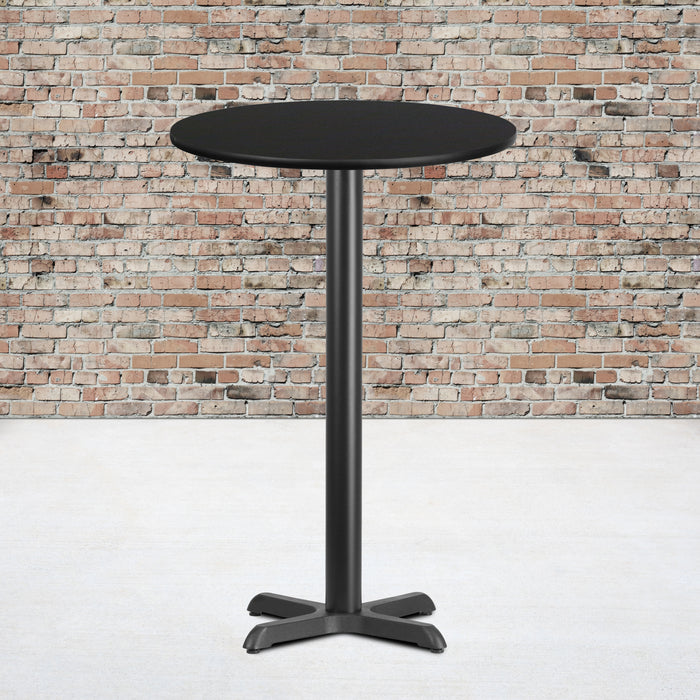 24RD Black Table-22x22 X-Base