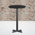 24RD Black Table-22x22 X-Base