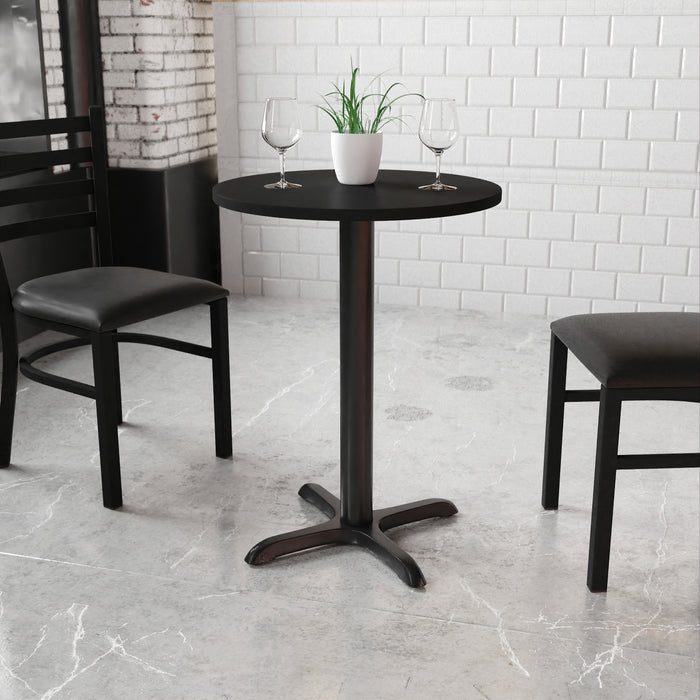 24RD Black Table-22x22 X-Base