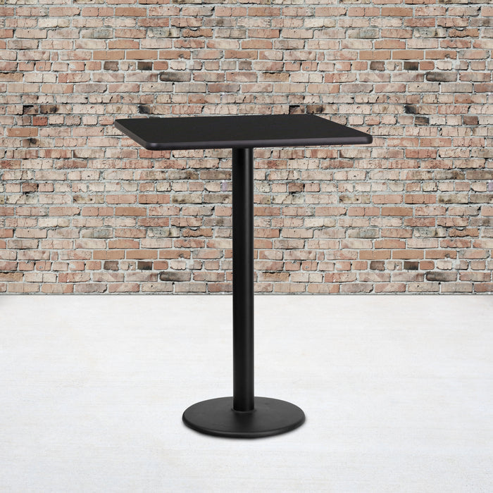24SQ Black Table-18RD Base