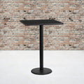 24SQ Black Table-18RD Base