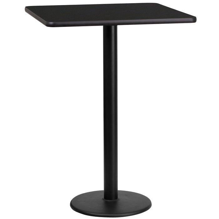 24SQ Black Table-18RD Base