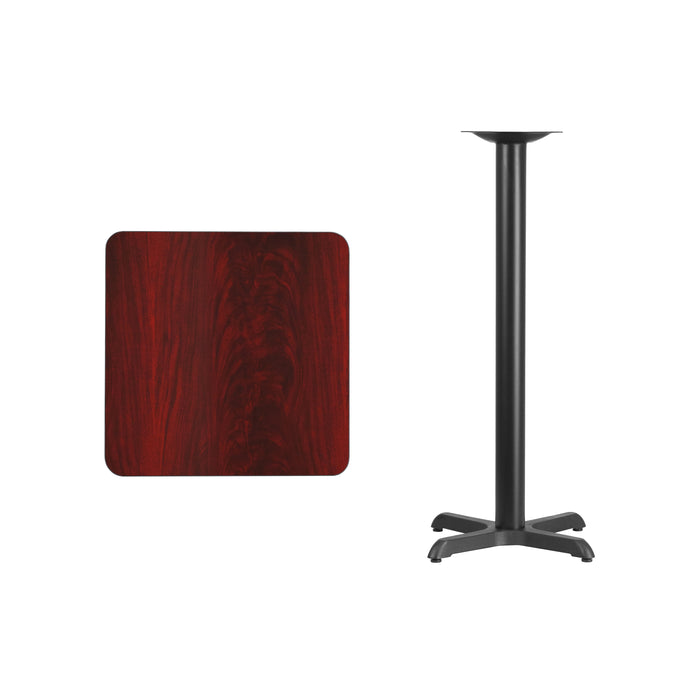 24SQ MA Laminate Table-X-Base