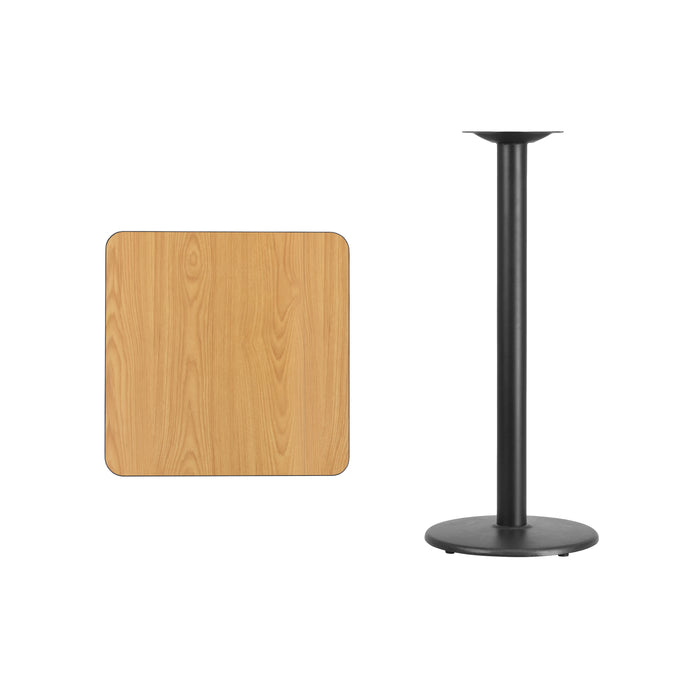 24SQ NA Laminate Table-RD Base