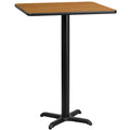 24SQ NA Laminate Table-X-Base