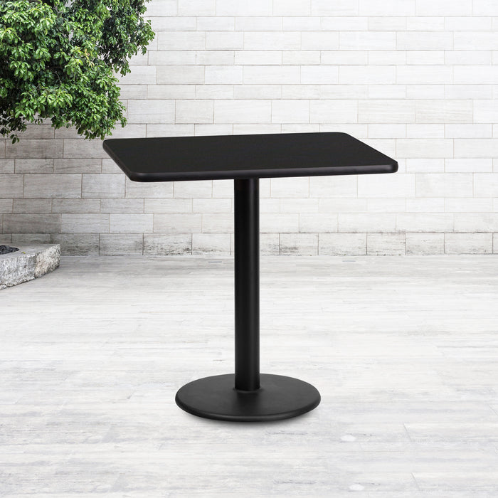 24x30 Black Table-18RD Base