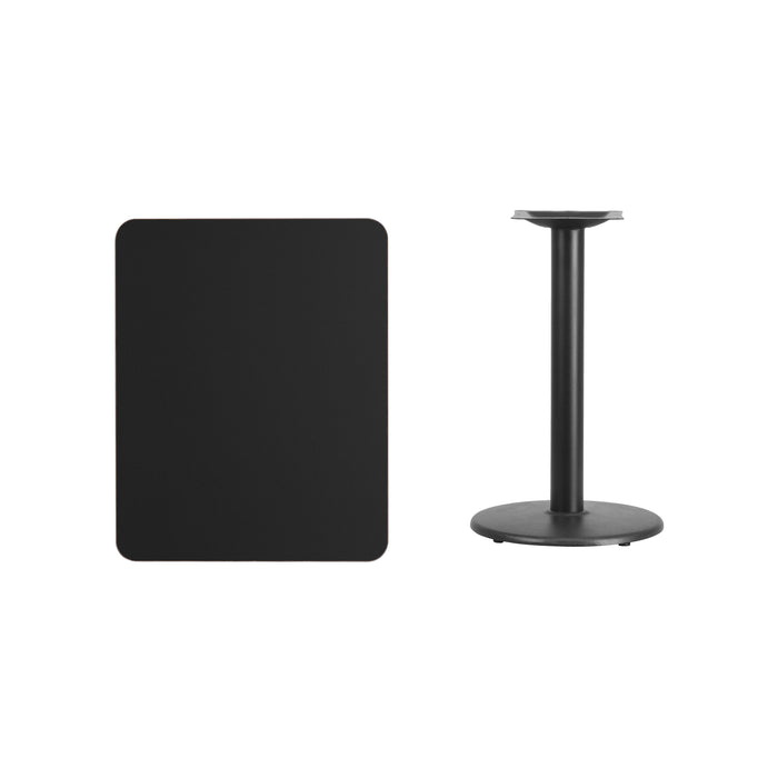 24x30 Black Table-18RD Base