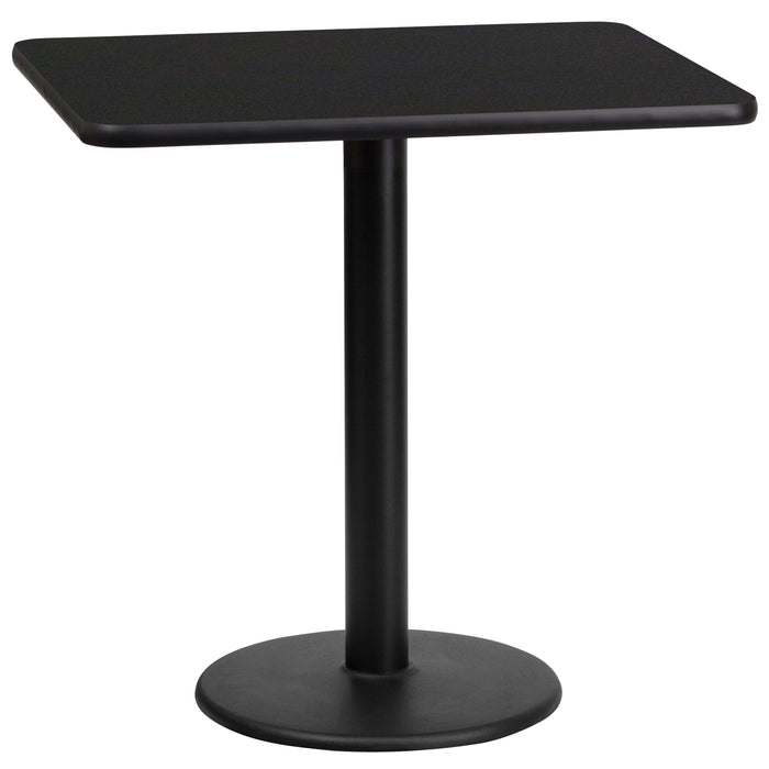 24x30 Black Table-18RD Base