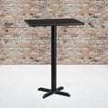 24x30 Black Table-22x22 X-Base