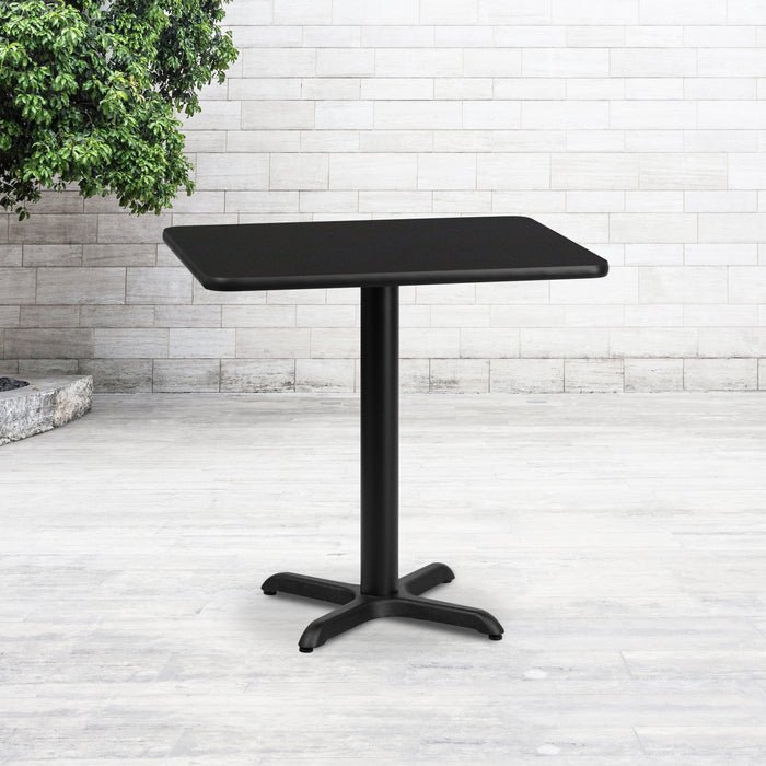 24x30 Black Table-22x22 X-Base