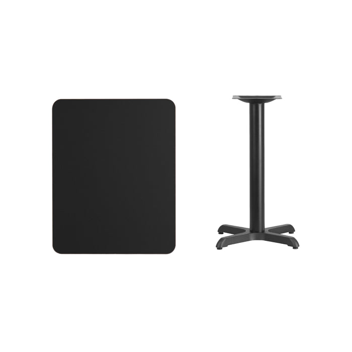 24x30 Black Table-22x22 X-Base