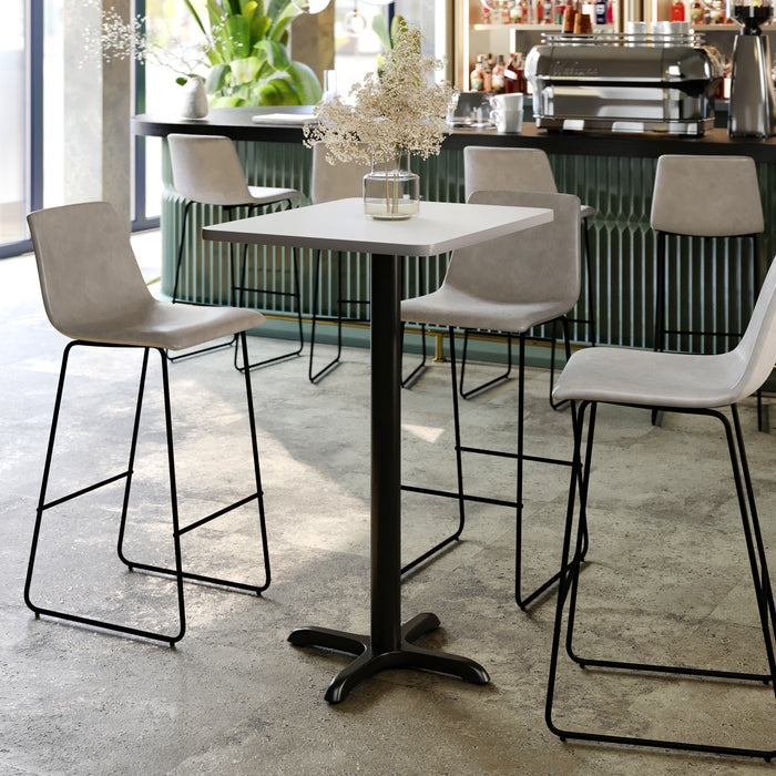 24x30 White Table Top & X Base