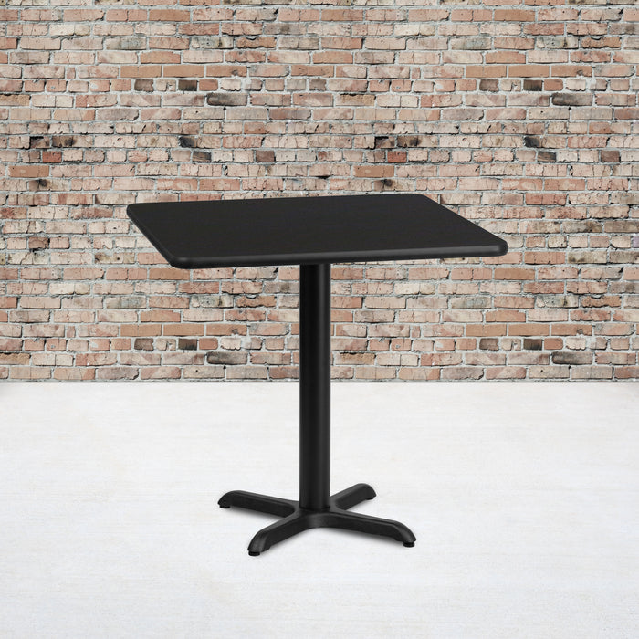 30SQ Black Table-22x22 X-Base