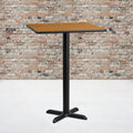 30SQ NA Laminate Table-X-Base