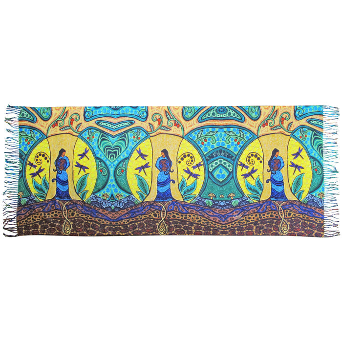 Strong Earth Woman indigenous wall art by Leah Dorion Canada