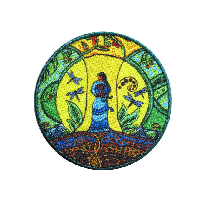Strong Earth Woman indigenous art gift by Leah Dorion Canada