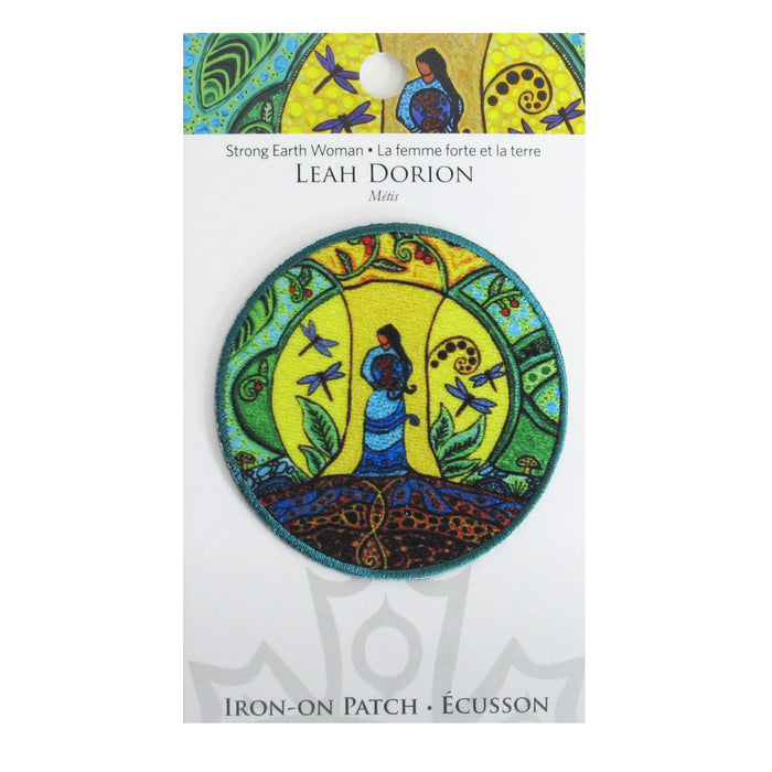Strong Earth Woman indigenous art gift by Leah Dorion Canada